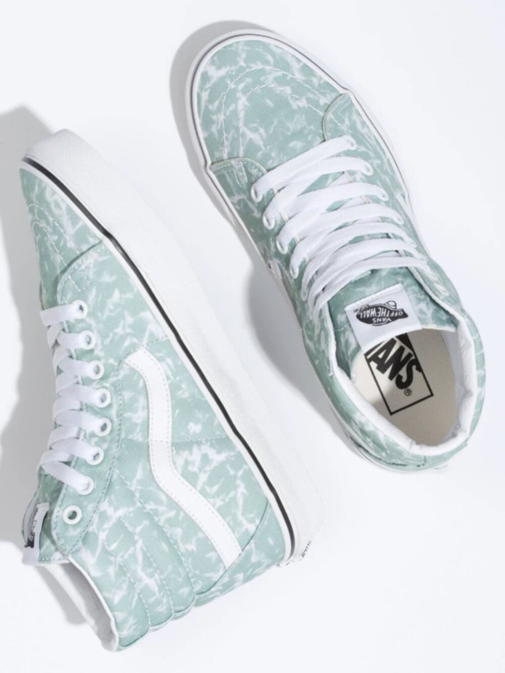 Vans Sk8-Hi Shoes Size Womens 8.5 Mens Size 7 Seafoam Green New